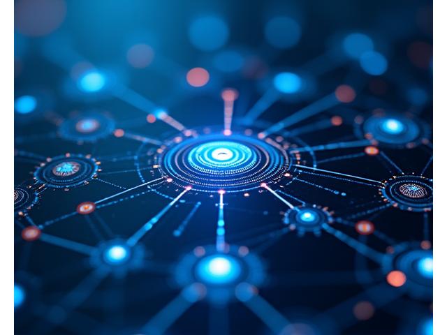 AI procesu vizualizācija ar neironu tīkliem un datu plūsmu
