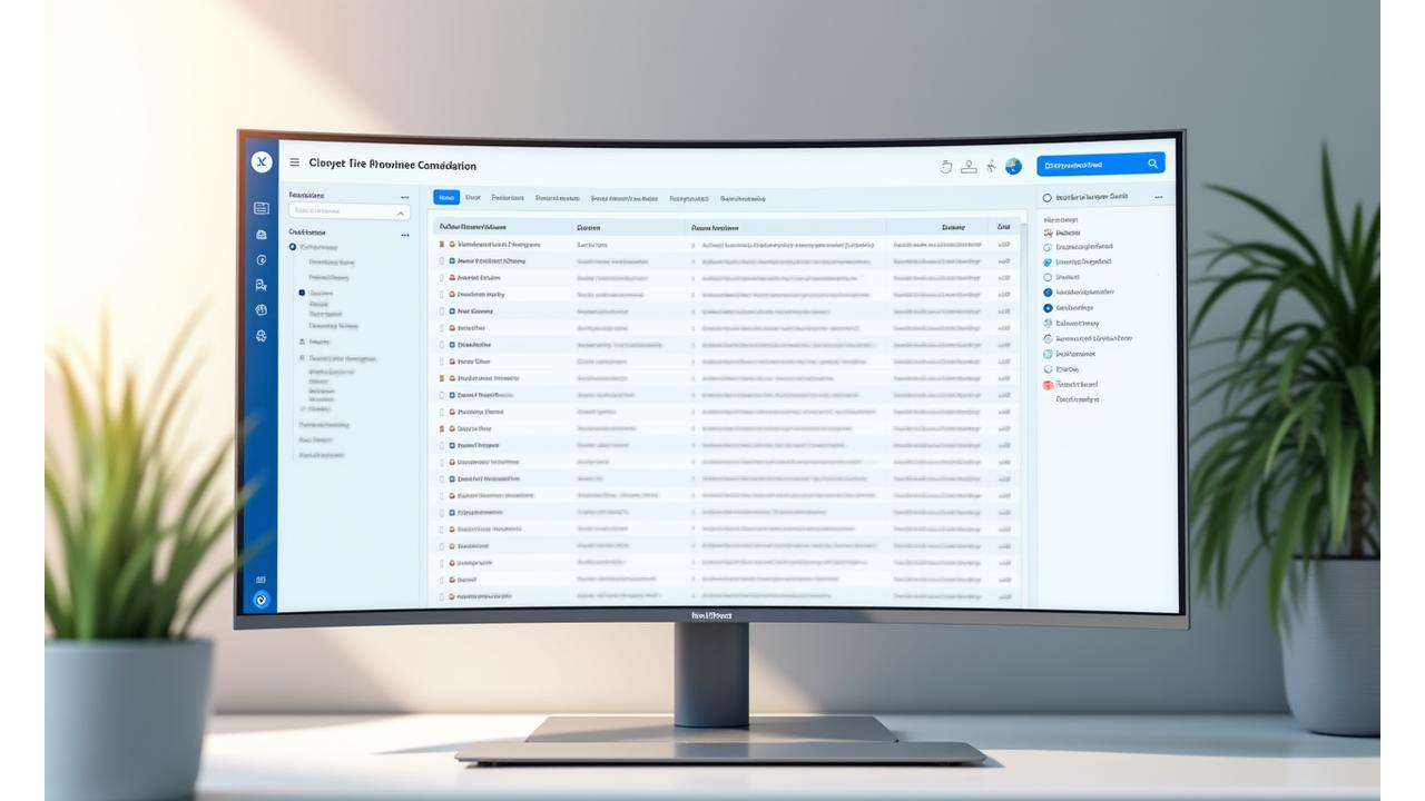 Digitālo failu organizācijas un meklēšanas interfeiss ar AI elementiem.