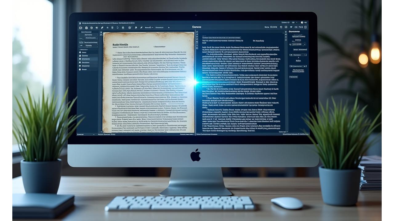 Reāllaika OCR demonstrācija ar pirms un pēc salīdzinājumu